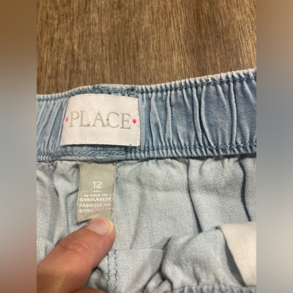 Children’s Place girls 12 chambray shorts lot - Picture 3 of 5